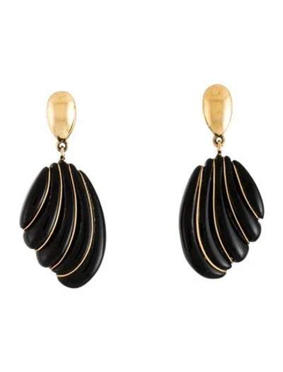 Pre-owned Trifari Resin Drop Earrings In Multicolor