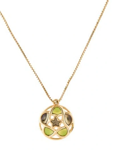 Pre-owned Trifari Resin Pendant Necklace, 20" In Multi