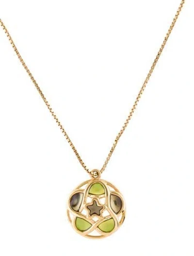 Pre-owned Trifari Resin Pendant Necklace, 20" In Multi