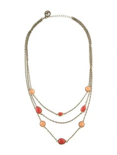 Pre-owned Trifari Resin Station Multistrand Necklace, 21.5"