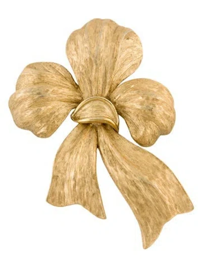 Pre-owned Trifari Ribbon Brooch In Multi