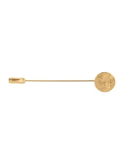 Pre-owned Trifari Sand Dollar Stick Pin In Multicolor