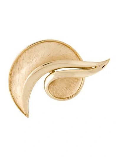 Pre-owned Trifari Swurve Brooch Pin In Multicolor