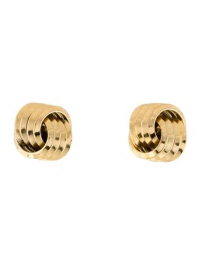 Pre-owned Trifari Vintage Circle Clip-on Earrings In Multi