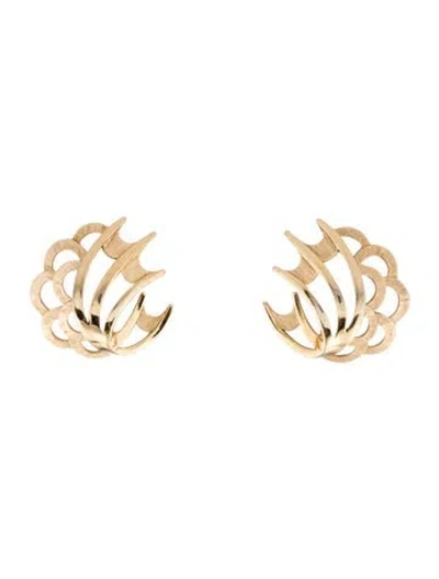 Pre-owned Trifari Vintage Clip-on Earrings In Multi