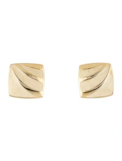 Pre-owned Trifari Vintage Clip-on Earrings In White
