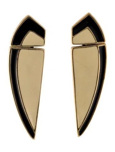 Pre-owned Trifari Vintage Enamel Drop Earrings