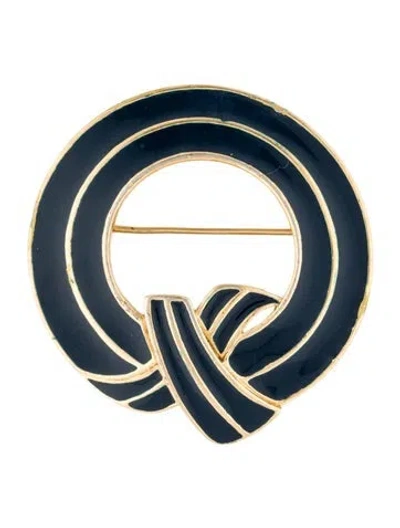 Pre-owned Trifari Vintage Enamel Pin Brooch In Multi