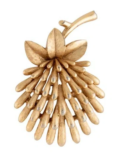 Pre-owned Trifari Vintage Flower Pin Brooch In Multicolor
