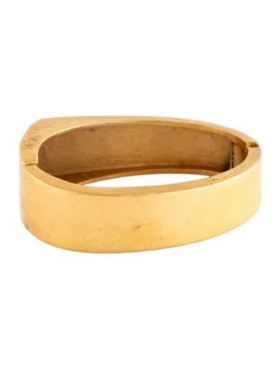 Pre-owned Trifari Vintage Hinged Bangle Bracelet, 5.5" In Multicolor