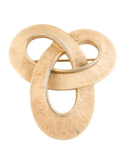 Pre-owned Trifari Vintage Infiniti Brooch In Multicolor