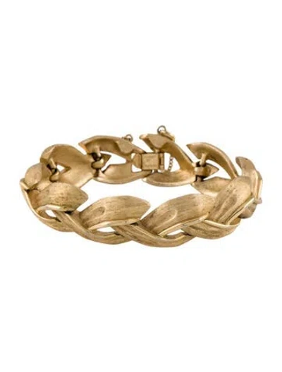 Pre-owned Trifari Vintage Link Bracelet, 6.75" In Multi