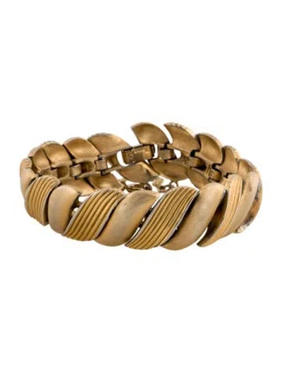 Pre-owned Trifari Vintage Link Bracelet, 7" In Multi