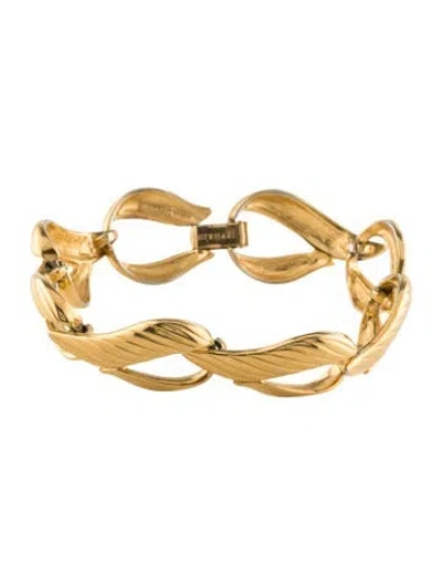 Pre-owned Trifari Vintage Link Bracelet, 7.5" In Multi