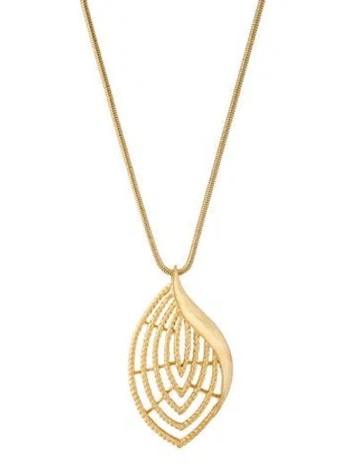 Pre-owned Trifari Vintage Pendant Necklace, 27.5" In Multi