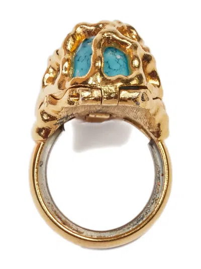 Pre-owned Trifari Vintage  1970s Multi-stone Ring