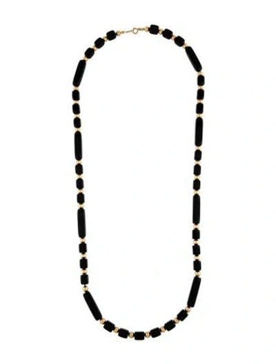 Pre-owned Trifari Vintage Resin Bead Necklace, 31.5" In Multi