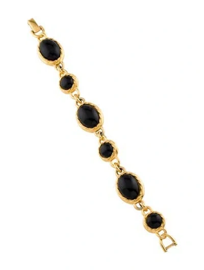 Pre-owned Trifari Vintage Resin Link Bracelet, 7" In Multi