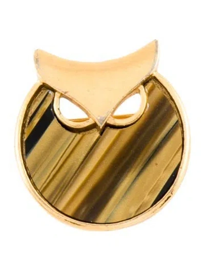 Pre-owned Trifari Vintage Resin Owl Bracelet In Multi