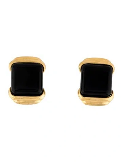 Pre-owned Trifari Vintage Stone Clip-on Earrings In Multi