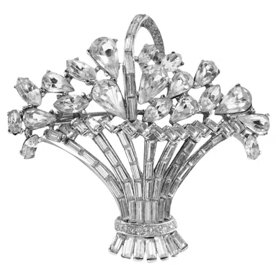Pre-owned Trifari Vintage  Diamante Brooch, Circa 1937, Usa In Multi
