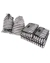 Triforce Amalfi 5pc Packing Set In Gray