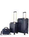 Triforce Ibiza 3pc Expandable Luggage Set In Blue