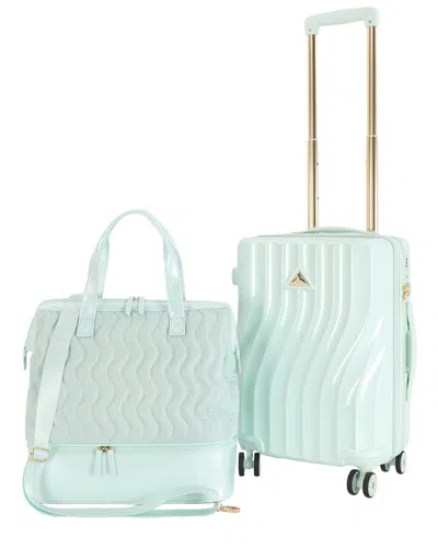 Triforce Radiance 21 2pc Expandable Luggage Set In Green