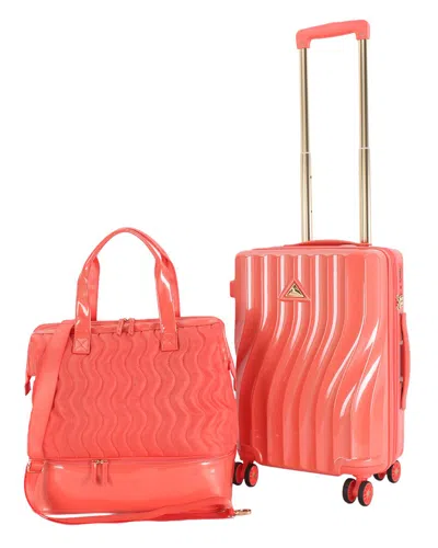 Triforce Radiance 21 2pc Expandable Luggage Set In Orange