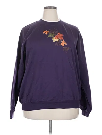 Pre-owned Trilogy By Morning Sun Sweatshirt In Purple