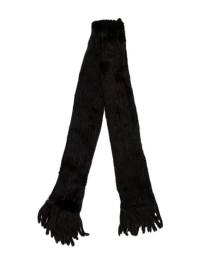 Pre-owned Trilogy Fur Scarf In Brown