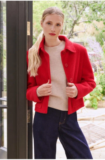 Trilogy Jean Jacket In Red