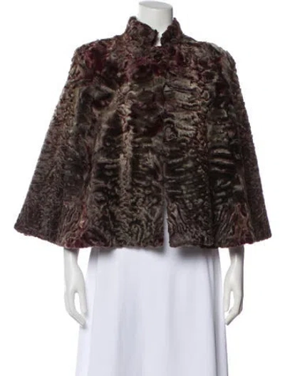 Pre-owned Trilogy Vintage Persian Lamb Coat In Brown