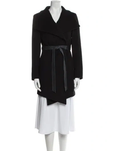 Pre-owned Trilogy Wool Coat In Black