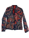 Trimdin Women's Artisan Classic Jacket In Red/blue In Multi