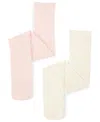 Trimfit 2-pack Microfiber Tights, Little Girls & Big Girls In Pink,ivory