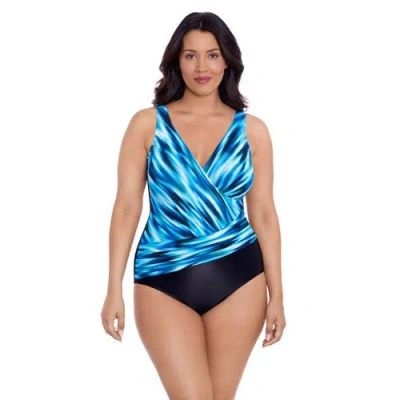 Trimshaper Addison Surplice One-piece Swimsuit