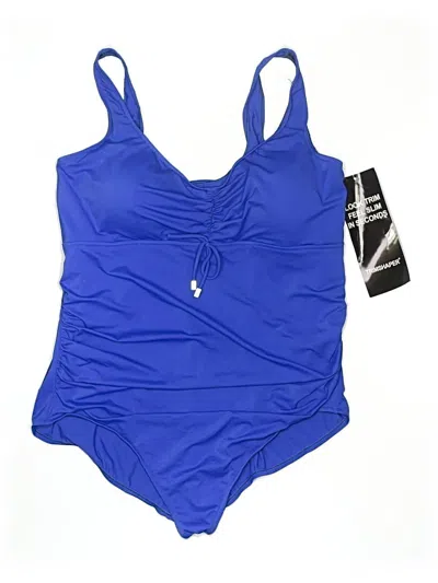 Pre-owned Trimshaper Bodysuit In Blue