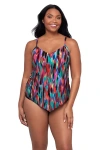 Trimshaper Hank Handkerchief Tankini Swimsuit Top In Multi