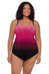 Trimshaper Hank Handkerchief Tankini Swimsuit Top In Multi