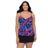 Trimshaper Leona V-neckline Tankini Swim Top