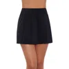 Trimshaper Mid-rise Wide Waistband Swim Skort Bottoms