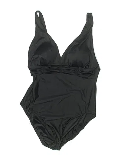 Pre-owned Trimshaper One Piece Swimsuit In Black