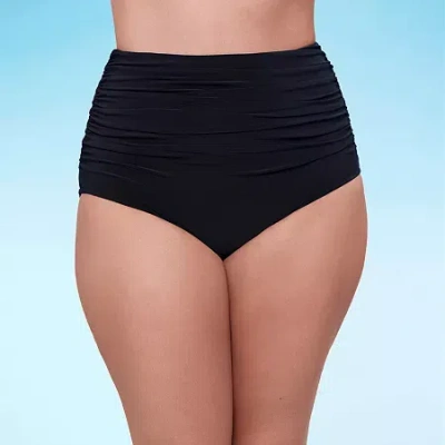 Trimshaper Plus Brief Bikini Swimsuit Bottom In Black