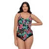 Trimshaper Ronnie 2 Tier Ruffle Tankini Swimsuit Top