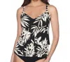 Trimshaper Rylee Ruffle Tiered Tankini Top In Photo Op