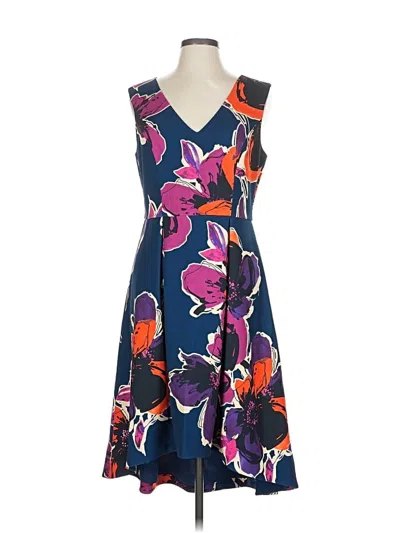 Pre-owned Trina Trina Turk Cocktail Dress In Blue