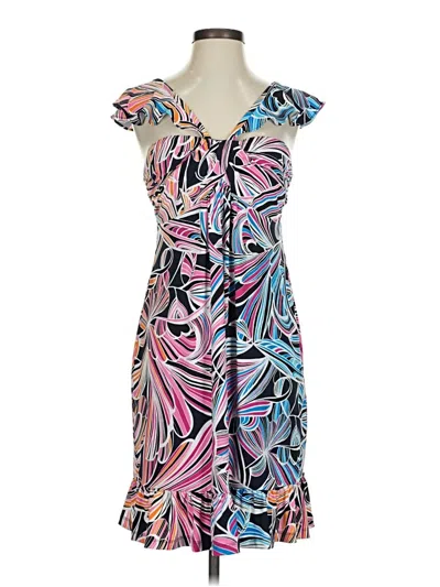 Pre-owned Trina Trina Turk Cocktail Dress In Blue
