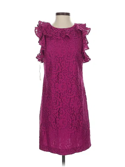 Pre-owned Trina Trina Turk Cocktail Dress In Purple
