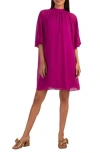 Trina Trina Turk Rhyme Chiffon Shift Dress In Festive Fuchsia